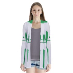 Hedmark Flag Drape Collar Cardigan