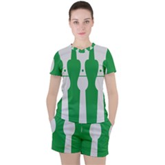 Hedmark Flag Women s Tee and Shorts Set