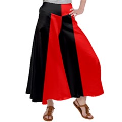 Namur Flag Satin Palazzo Pants