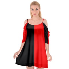 Namur Flag Cutout Spaghetti Strap Chiffon Dress