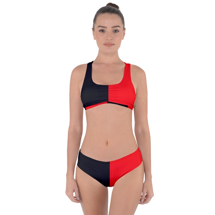 Namur Flag Criss Cross Bikini Set