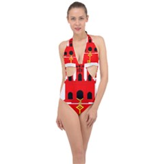 Gibraltar Halter Front Plunge Swimsuit