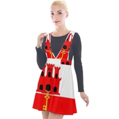 Gibraltar Plunge Pinafore Velour Dress by tony4urban