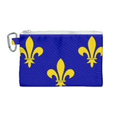 Ile De France Flag Canvas Cosmetic Bag (medium) by tony4urban