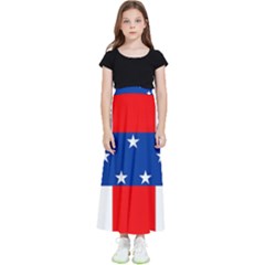 Netherlands Antilles Kids  Flared Maxi Skirt by tony4urban