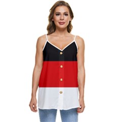 Berlin Old Flag Casual Spaghetti Strap Chiffon Top by tony4urban