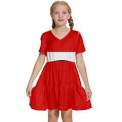 Berlin Old Flag Kids  Short Sleeve Tiered Mini Dress by tony4urban