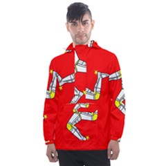 Isle Of Man Men s Front Pocket Pullover Windbreaker by tony4urban