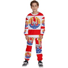 French Polynesia Kids  Sweatshirt Set by tony4urban