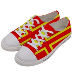 Normandy Flag Men s Low Top Canvas Sneakers by tony4urban