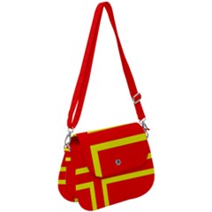 Normandy Flag Saddle Handbag by tony4urban