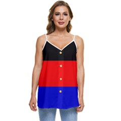 East Frisia Flag Casual Spaghetti Strap Chiffon Top by tony4urban