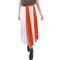 Derry Flag Velour Split Maxi Skirt by tony4urban