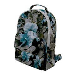 Flowers And Leaves Colored Scene Flap Pocket Backpack (large) by dflcprintsclothing