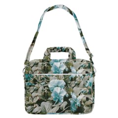 Flowers And Leaves Colored Scene Macbook Pro 13  Shoulder Laptop Bag  by dflcprintsclothing