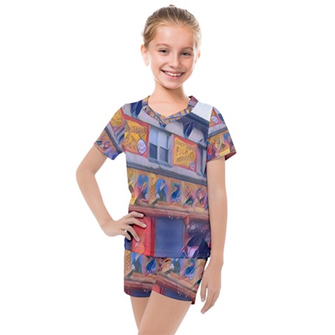Coney1 Kids  Mesh Tee And Shorts Set by StarvingArtisan