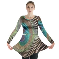 Peacock Long Sleeve Tunic  by StarvingArtisan