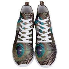 Peacock Men s Lightweight High Top Sneakers by StarvingArtisan