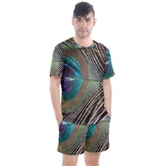 Peacock Men s Mesh Tee And Shorts Set