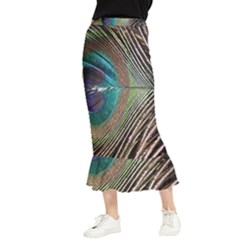 Peacock Maxi Fishtail Chiffon Skirt by StarvingArtisan