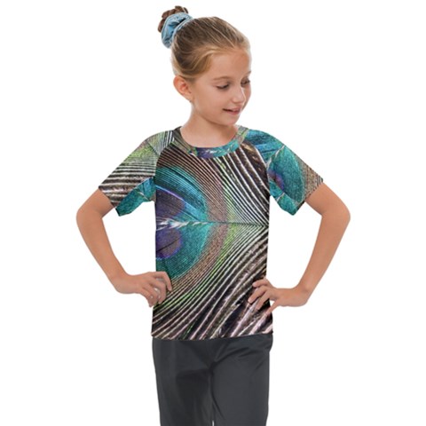 Peacock Kids  Mesh Piece Tee by StarvingArtisan