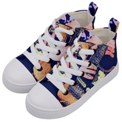 Stevie Ray Guitar  Kids  Mid-top Canvas Sneakers by StarvingArtisan