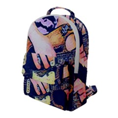 Stevie Ray Guitar  Flap Pocket Backpack (large) by StarvingArtisan