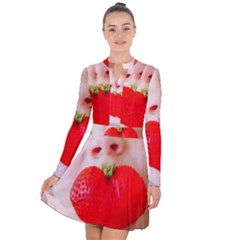 Strawberry Love Long Sleeve Panel Dress by StarvingArtisan