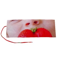 Strawberry Love Roll Up Canvas Pencil Holder (s)
