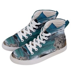 Isla Mujeres Mexico Women s Hi-top Skate Sneakers by StarvingArtisan