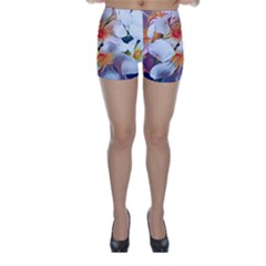 Daisy Painting  Skinny Shorts by StarvingArtisan