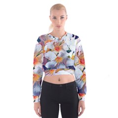 Daisy Painting  Cropped Sweatshirt by StarvingArtisan