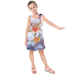 Daisy Painting  Kids  Sleeveless Dress
