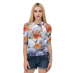 Daisy Painting  Quarter Sleeve Raglan Tee