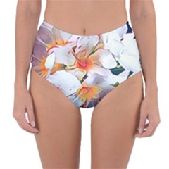 Daisy Painting  Reversible High-waist Bikini Bottoms by StarvingArtisan