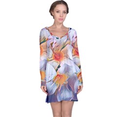 Daisy Painting  Long Sleeve Nightdress