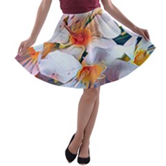 Daisy Painting  A-line Skater Skirt