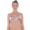 Daisy Painting  Halter Neck Bikini Top View1