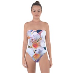 Daisy Painting  Tie Back One Piece Swimsuit