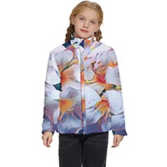 Daisy Painting  Kids  Puffer Bubble Jacket Coat by StarvingArtisan