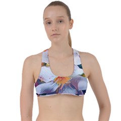 Daisy Painting  Criss Cross Racerback Sports Bra