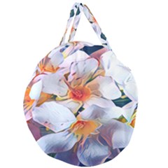 Daisy Painting  Giant Round Zipper Tote