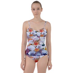 Daisy Painting  Sweetheart Tankini Set