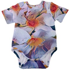 Daisy Painting  Baby Short Sleeve Bodysuit by StarvingArtisan