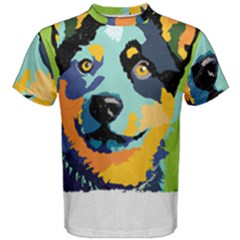 Australian Cattle Dog T- Shirt Australian Cattle Dog Pop Art - Dog Lover Gifts T- Shirt (4) Men s Cotton Tee