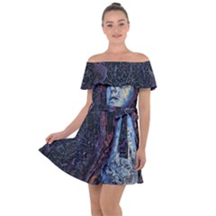 Pavement Lover Off Shoulder Velour Dress by MRNStudios