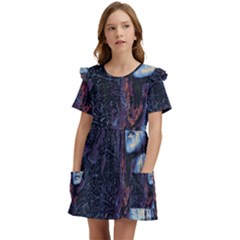 Pavement Lover Kids  Frilly Sleeves Pocket Dress by MRNStudios