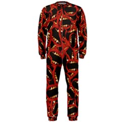 Ugly Open Mouth Graphic Motif Print Pattern Onepiece Jumpsuit (men) by dflcprintsclothing