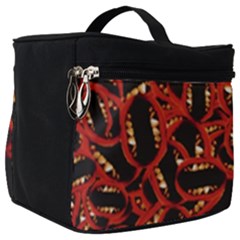 Ugly Open Mouth Graphic Motif Print Pattern Make Up Travel Bag (big) by dflcprintsclothing