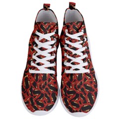 Ugly Open Mouth Graphic Motif Print Pattern Men s Lightweight High Top Sneakers by dflcprintsclothing